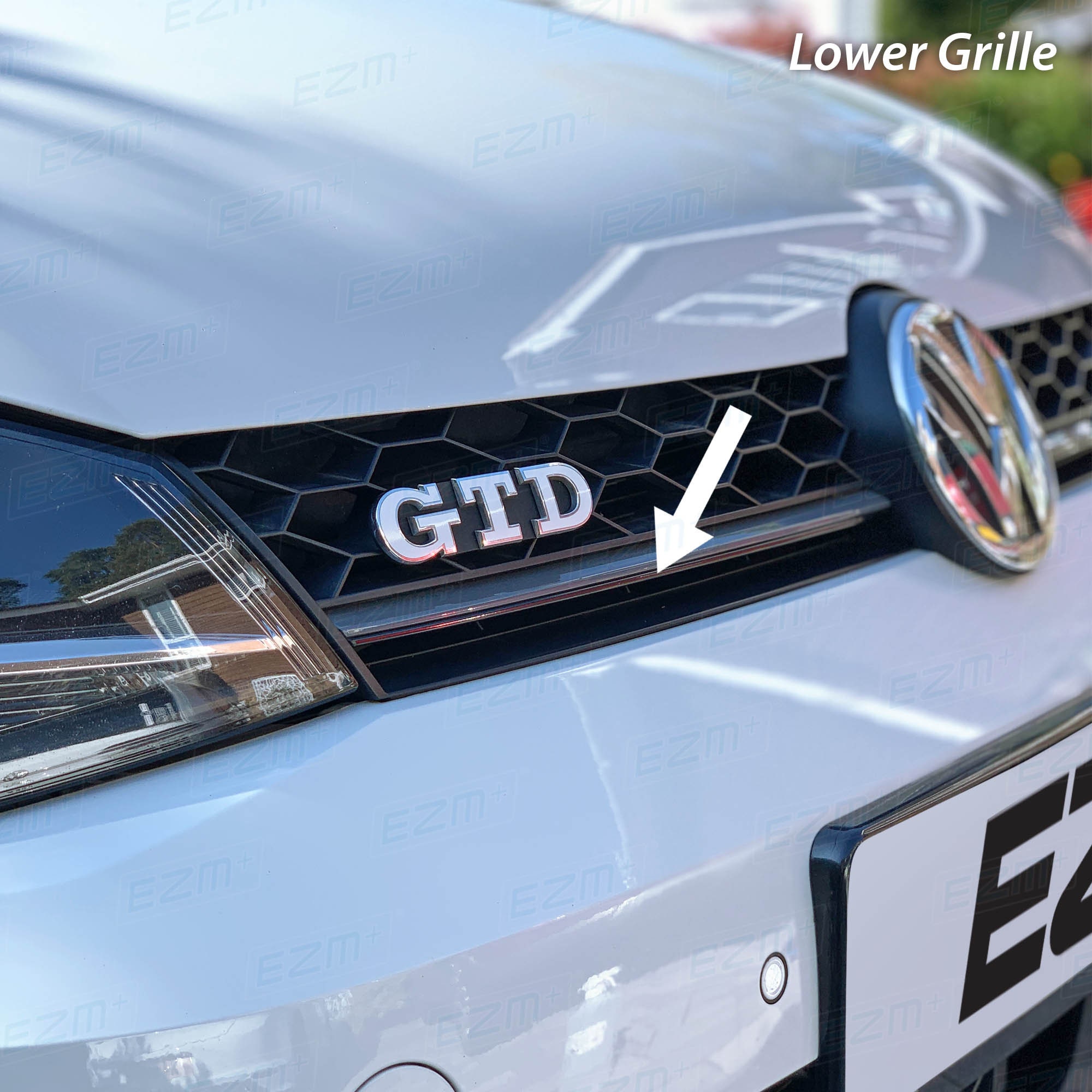 Auto Styling GTD 3D Metall Emblem Autoaufkleber Zinklegierung