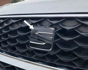 EZM Aftermarket 'S' Badge Vinyl Overlays (Stickers) x 2 for Seat Ateca MK1