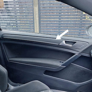 Superposiciones de tarjeta de puerta EZM para VW Golf MK7 / MK7.5 R, Gti, Gtd, R-Line - 2 puertas