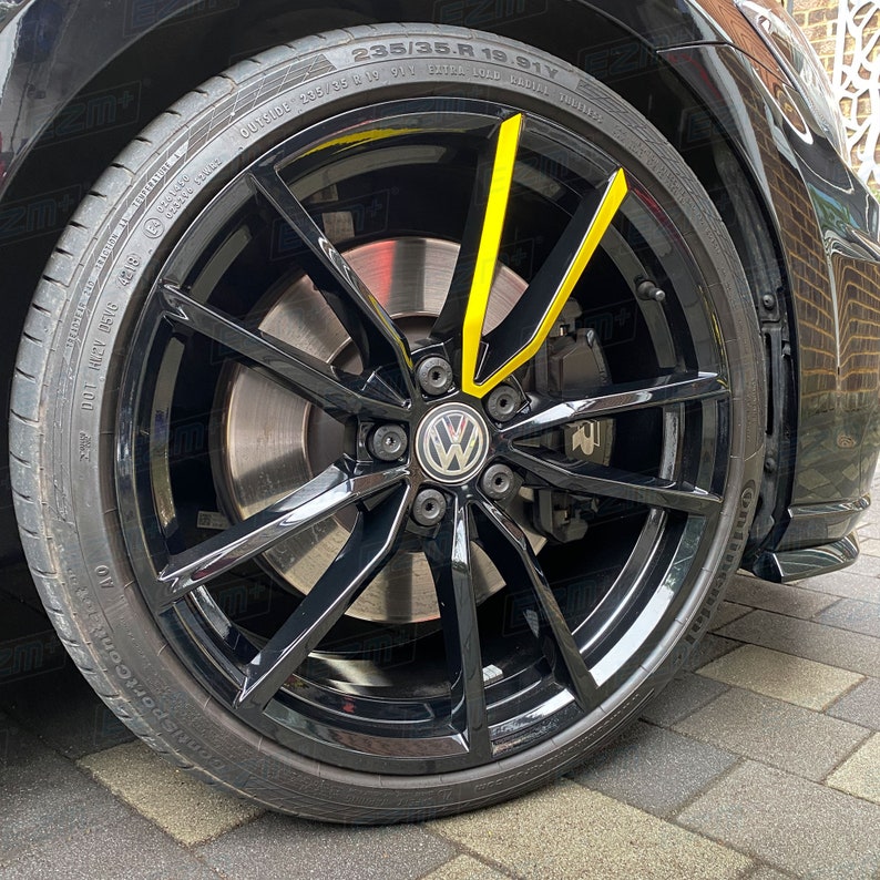 EZM Spoke Accent Decals x 4 for VW Pretoria 19 Inch Alloy Wheel image 1