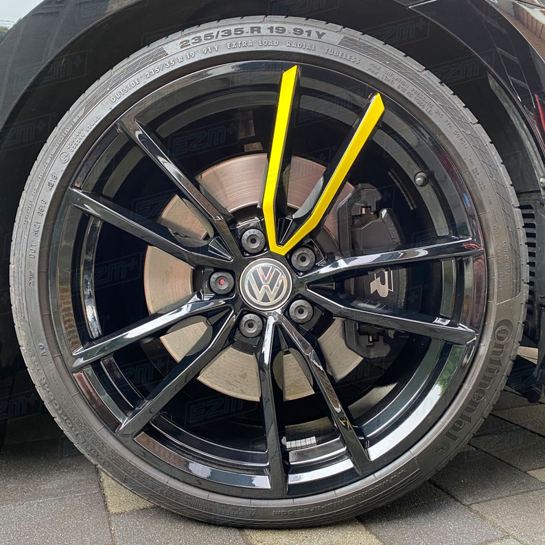 EZM Spoke Accent Decals x 4 for VW Pretoria 19 Inch Alloy Wheel image 2