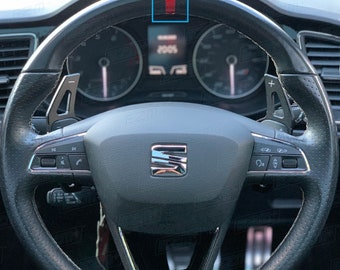 EZM Steering Wheel 12 O'Clock Vinyl Stripe Decal for Seat Leon & Ibiza Vehicles