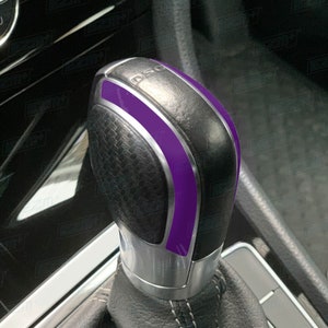 EZM DSG Gear Knob Overlays for VW Golf MK7 MK7.5 R Gti Gtd R-Line Gte Tsi Tdi Models Purple