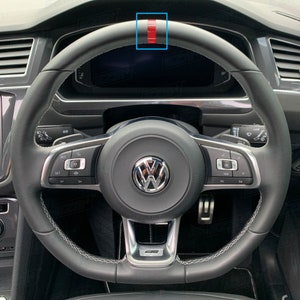 Kaufe ABS Auto Lenkrad Abdeckung Trim Aufkleber für Volkswagen VW