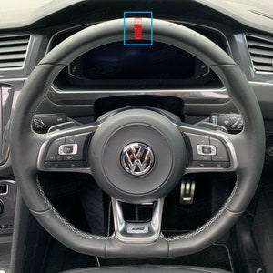 EZM Steering Wheel 12 O&#39;Clock Vinyl Stripe Decal for VW Vehicles