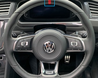EZM Steering Wheel 12 O&#39;Clock Vinyl Stripe Decal for VW Vehicles