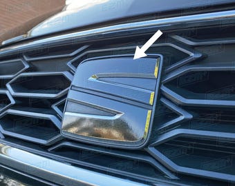 EZM Aftermarket S Badge Overlays x 2 for Seat Leon MK3 Cupra / FR