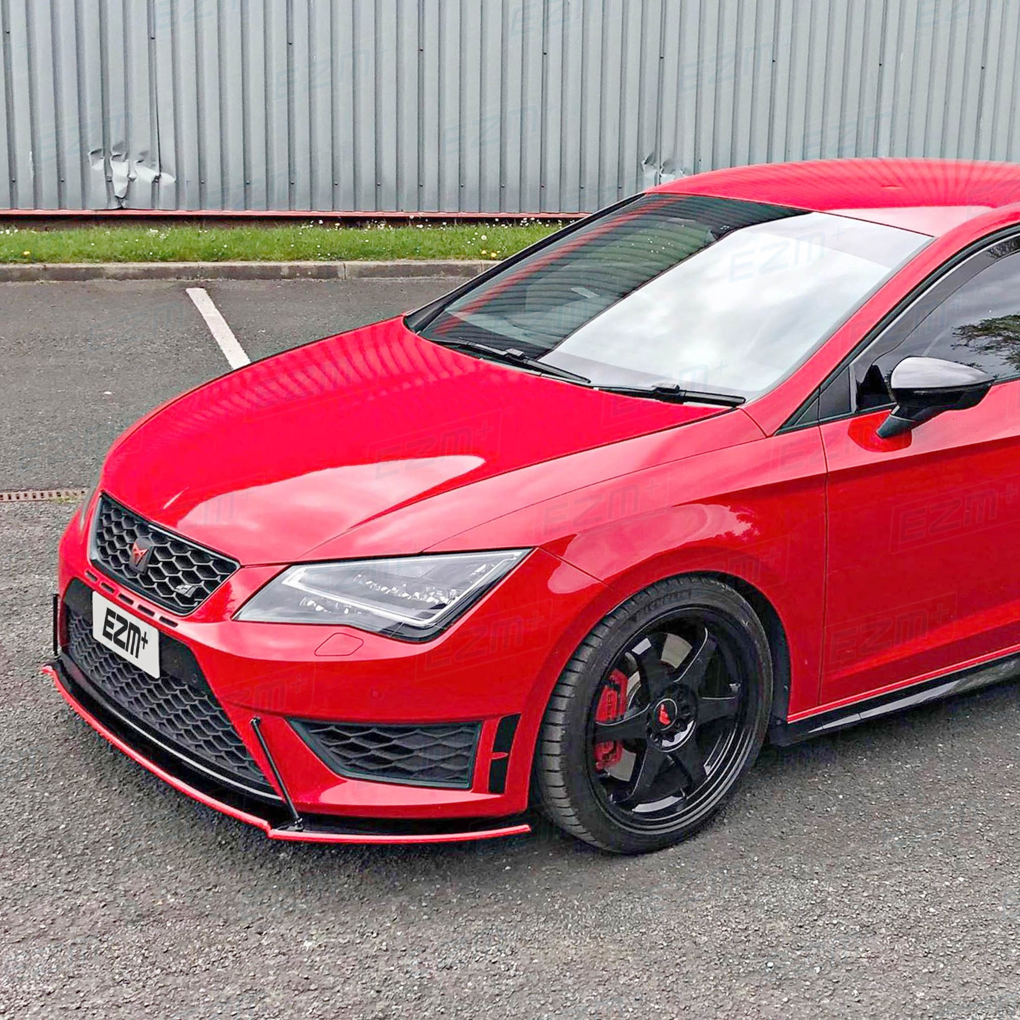 Gloss Black Front Bumper Vent Decal Stickers For SEAT Leon Mk3 Cupra - Set Of 2