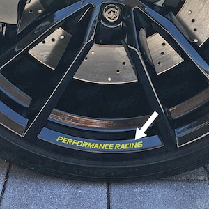 EZM Performance Racing Alloy Wheel Decals for VW Golf MK7 & MK7.5 Models 18in 19in Wheels