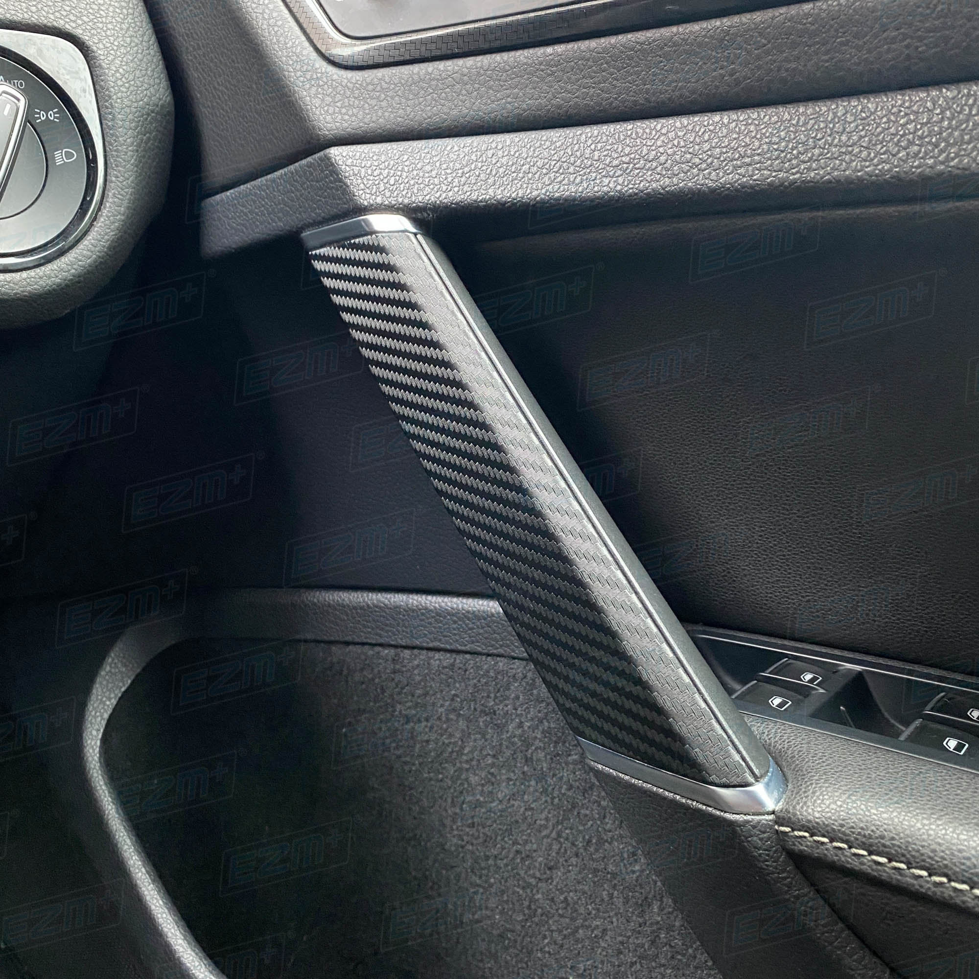 Grab Overlay EZM Interior Door Grab Handle Cover Overlays for VW Golf MK7 / MK7.5 ...