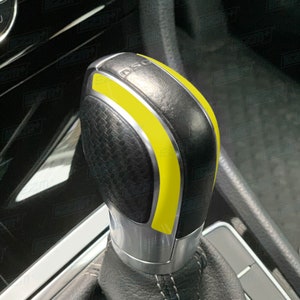 EZM DSG Gear Knob Overlays for VW Golf MK7 MK7.5 R Gti Gtd R-Line Gte Tsi Tdi Models Yellow