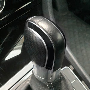 EZM DSG Gear Knob Overlays for VW Golf MK7 MK7.5 R Gti Gtd R-Line Gte Tsi Tdi Models Gloss Black