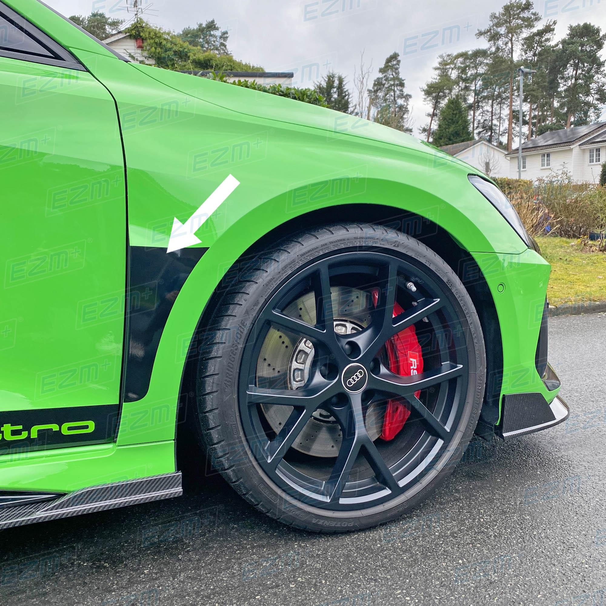 2 Stück Kotflügel-Air Wing Aufkleber Für Audi A3/S3/RS3 – Carbon Fiber Oder Schwarz