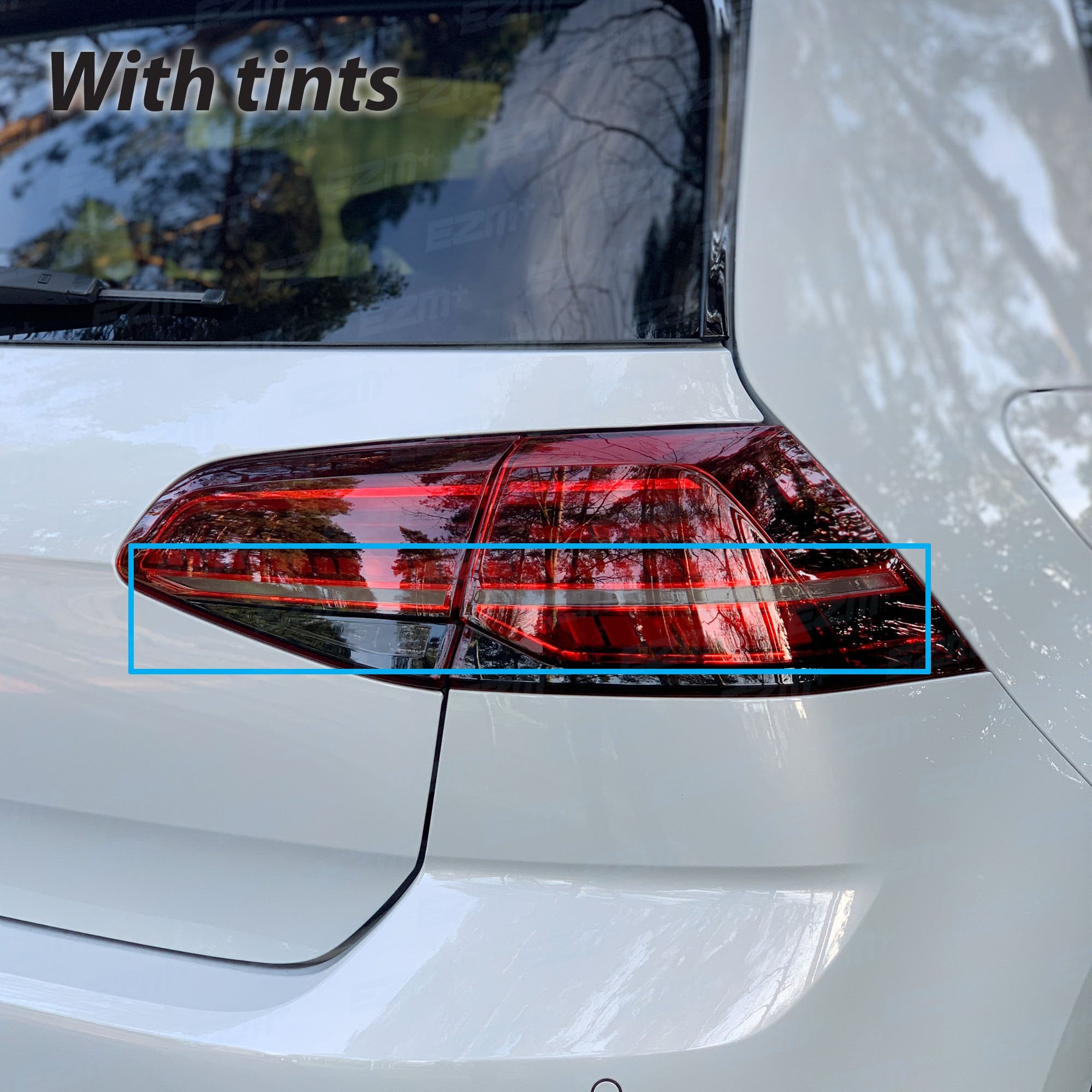 EZM Tail Light Transparency Tints for VW Golf MK7.5 Facelift R Gti