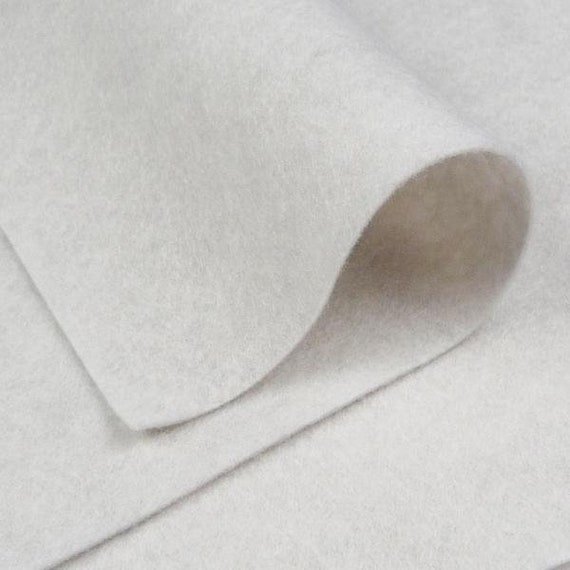 Antique White Felt Fabric