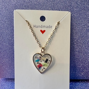Eras Tour confetti-ketting met goudvlokken