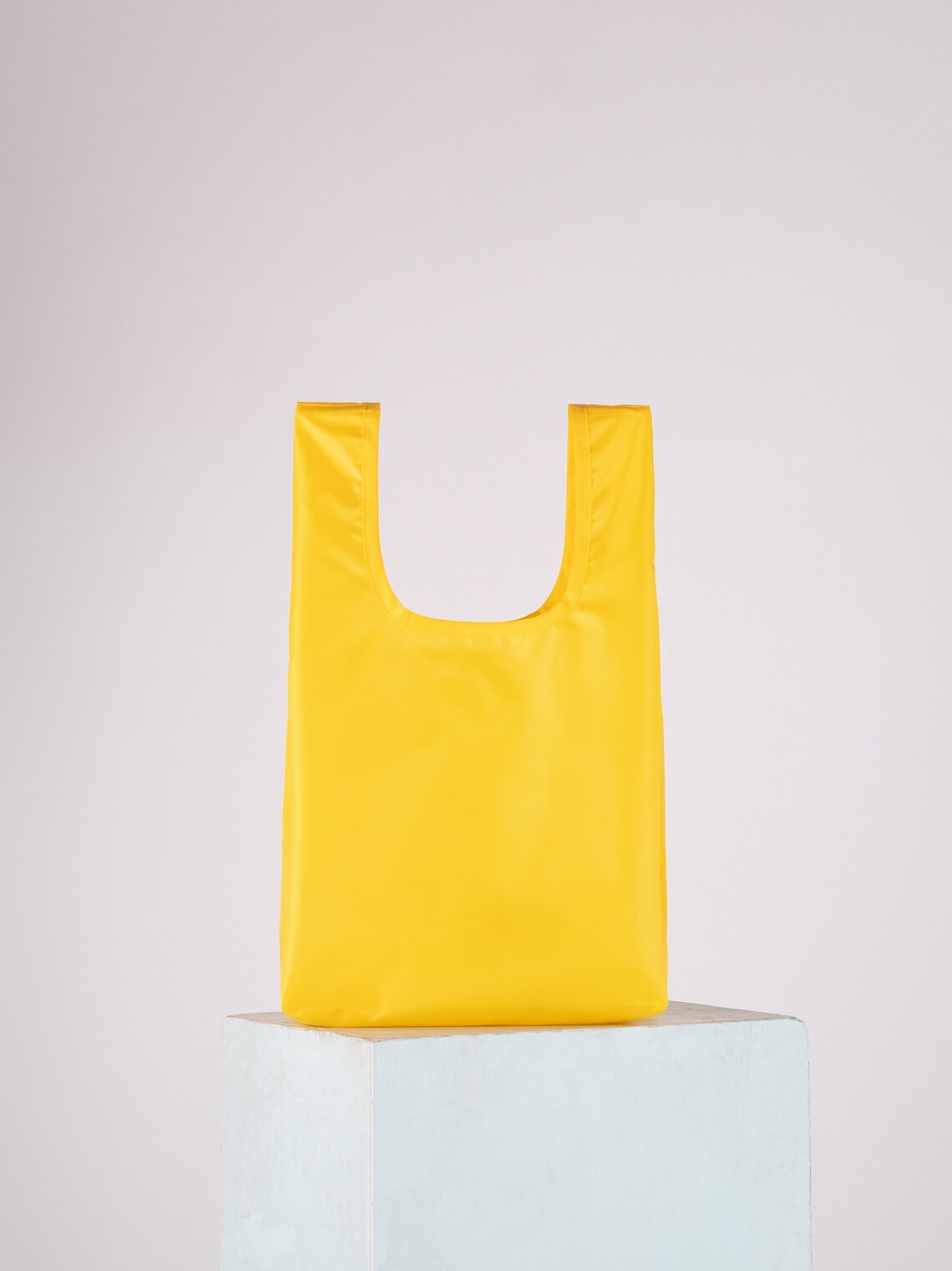 Yellow Shopper bag large tote bag EcoFriendly Foldable bag Etsy