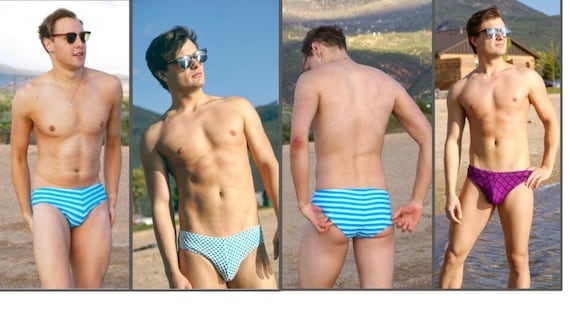 PoolBoy Hombres Contorneado Front Breve Bikini Traje de ba o