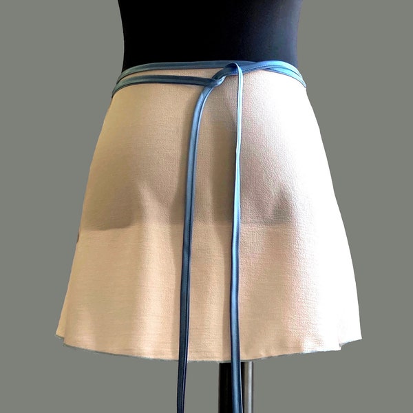 Midi Crepe Silk Skirt in Sandy Nude
