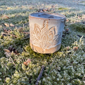 handmade cup ceramic white