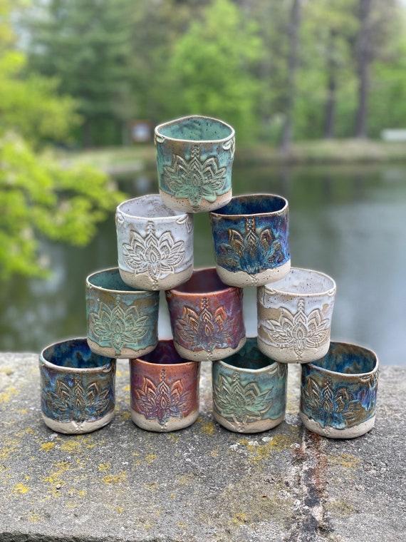 Keramik Tasse handgemacht getöpfert