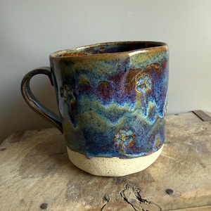 XXL Keramiktasse 650 ml mit Pfoten | Handgemachte Tasse für Hunde & Katzenliebhaber | Großer Kaffeebecher Steinzeug Geschenk Pottery Mug