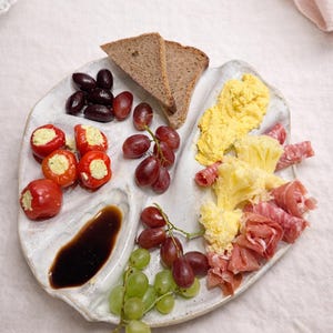 handgemachte Keramik Servierplatte für charcuterie - edles Präsentieren von Speisen