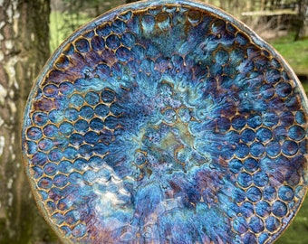 Turquoise plate made of pottery Buy now