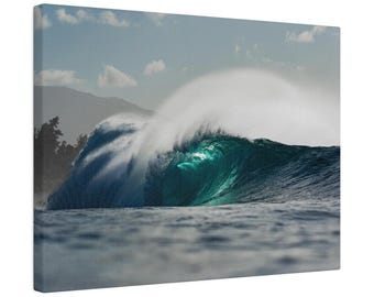 Off the Wall Wave Canvas Print, Surf Wall Art