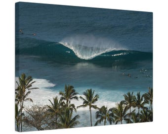A-Frame Wave Canvas Print, Surf Photography Wall Art