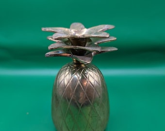 Vintage-Glocke aus Messing in Ananasform