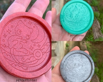 Mew/Celebi/Jirachi in the pokeball mold (designed by the_celestial_moon_)