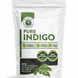 Organic Indigo Hair Dye Powder – Natural Dark Brown & Deep Tone Color | Ammonia Free Herbal Hair Dye