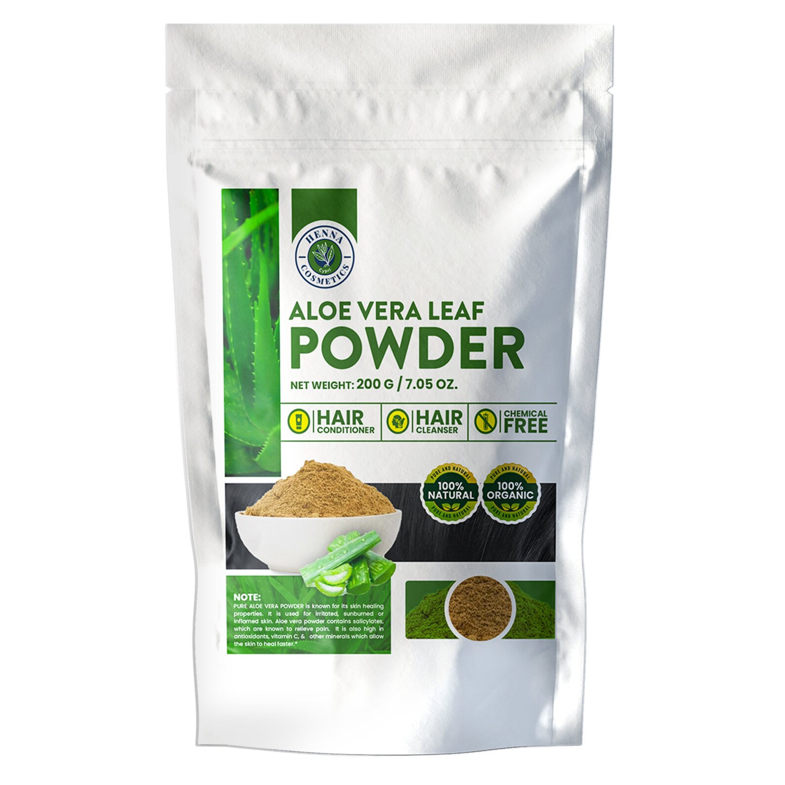 Aloe Vera Leaf Powder Aloe Barbadensis Hidratante Jugo Etsy