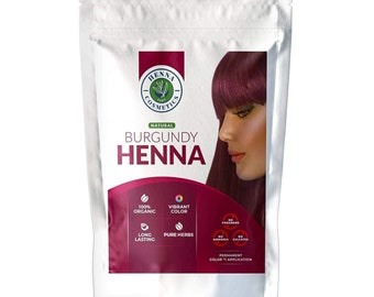 Burgundy Color Hair Dye Mix 50 Grams (1.76 oz.) | Natural Hair Coloring | Henna Cosmetics