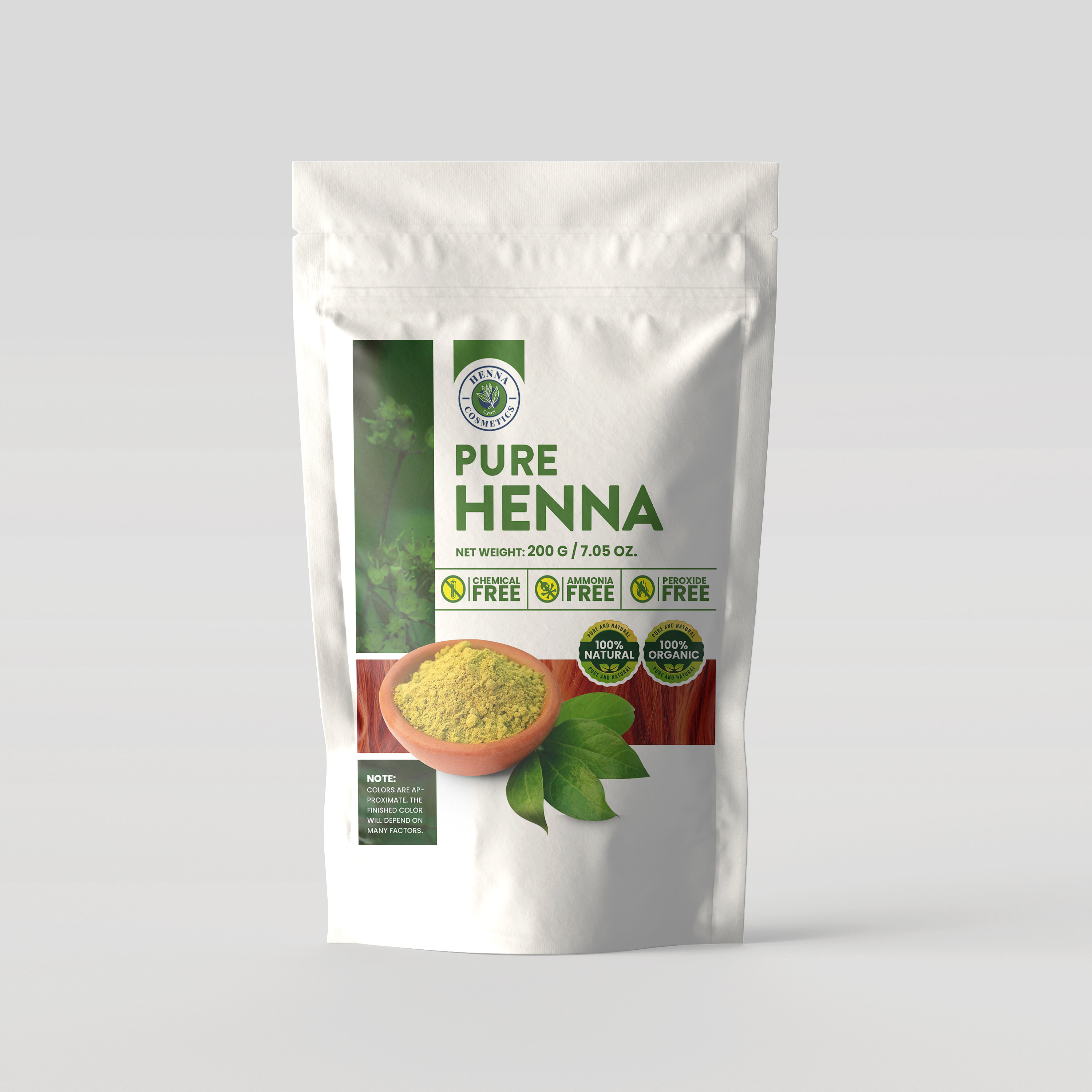 Henna Powder for Hair Dye Color Brown Red 100 Grams 3.52 Etsy