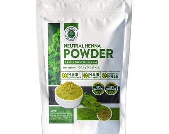 Cassia Obovata Powder – Neutral Henna, Natural Hair Conditioner for Strength & Shine, 100% Organic