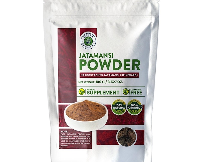 Jatamansi Powder rhizome Spikenard Nardostachys Jatamansi 100 Grams 100 Natural, Pure, Organic