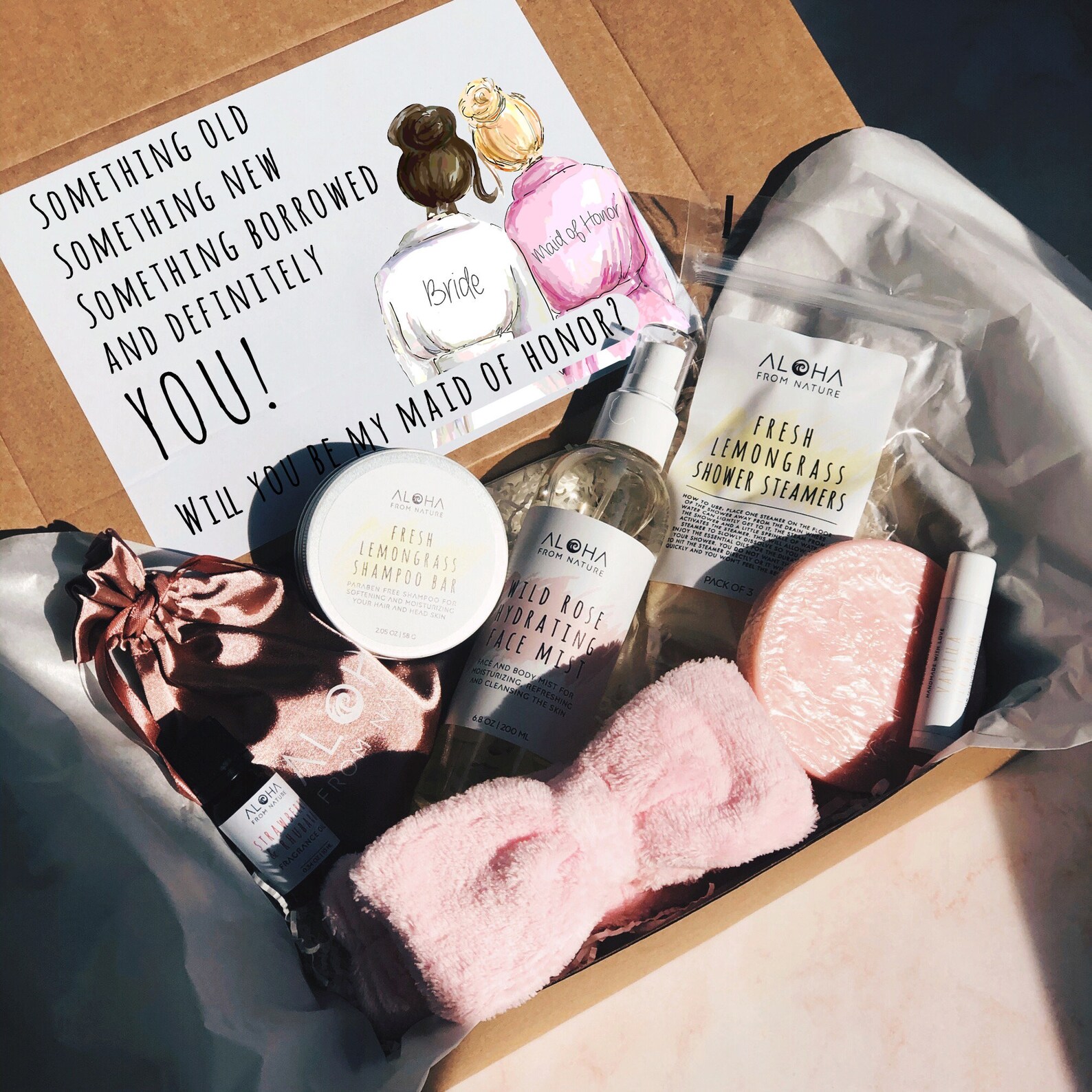 Maid of Honor Proposal Box Maid of Honor Gift Box Will You Etsy