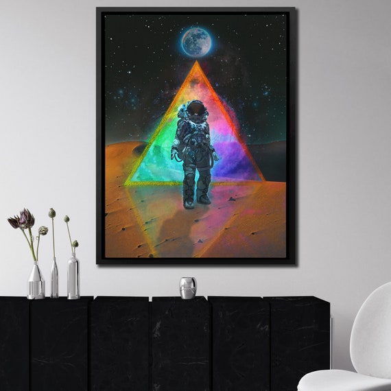 Space Aesthetic Astronaut Wall Art | SPACE PAINTING Therapy Office