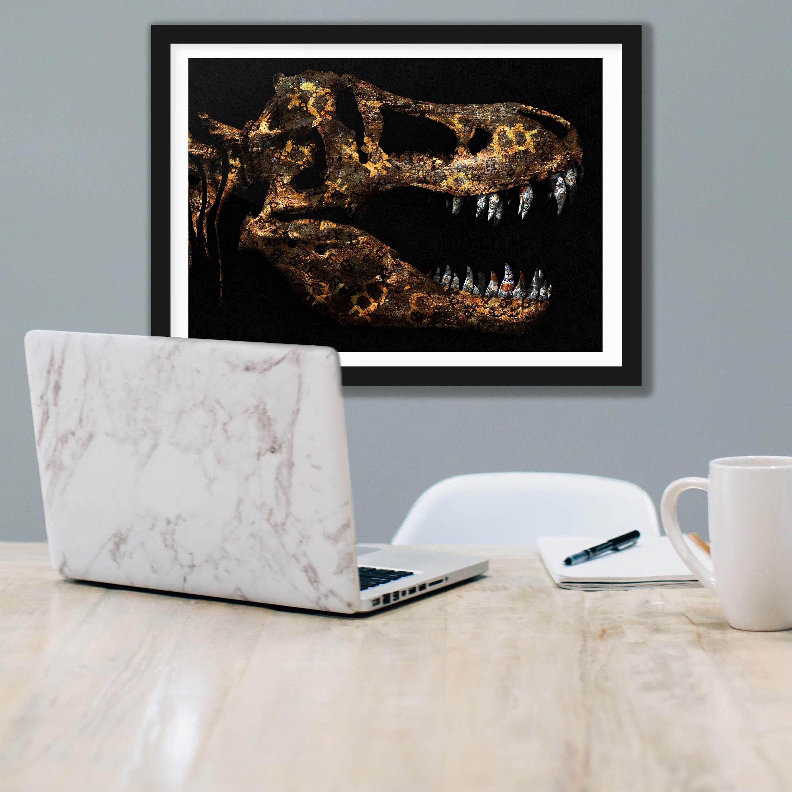 Cryptosaur Artwork / Cryptocurrency Painting / Dinosaur Artwork / Bitcoin  Painting / Crypto Wall Art / Cryptocurrency Gift / Canvas Wall Art - Etsy  México
