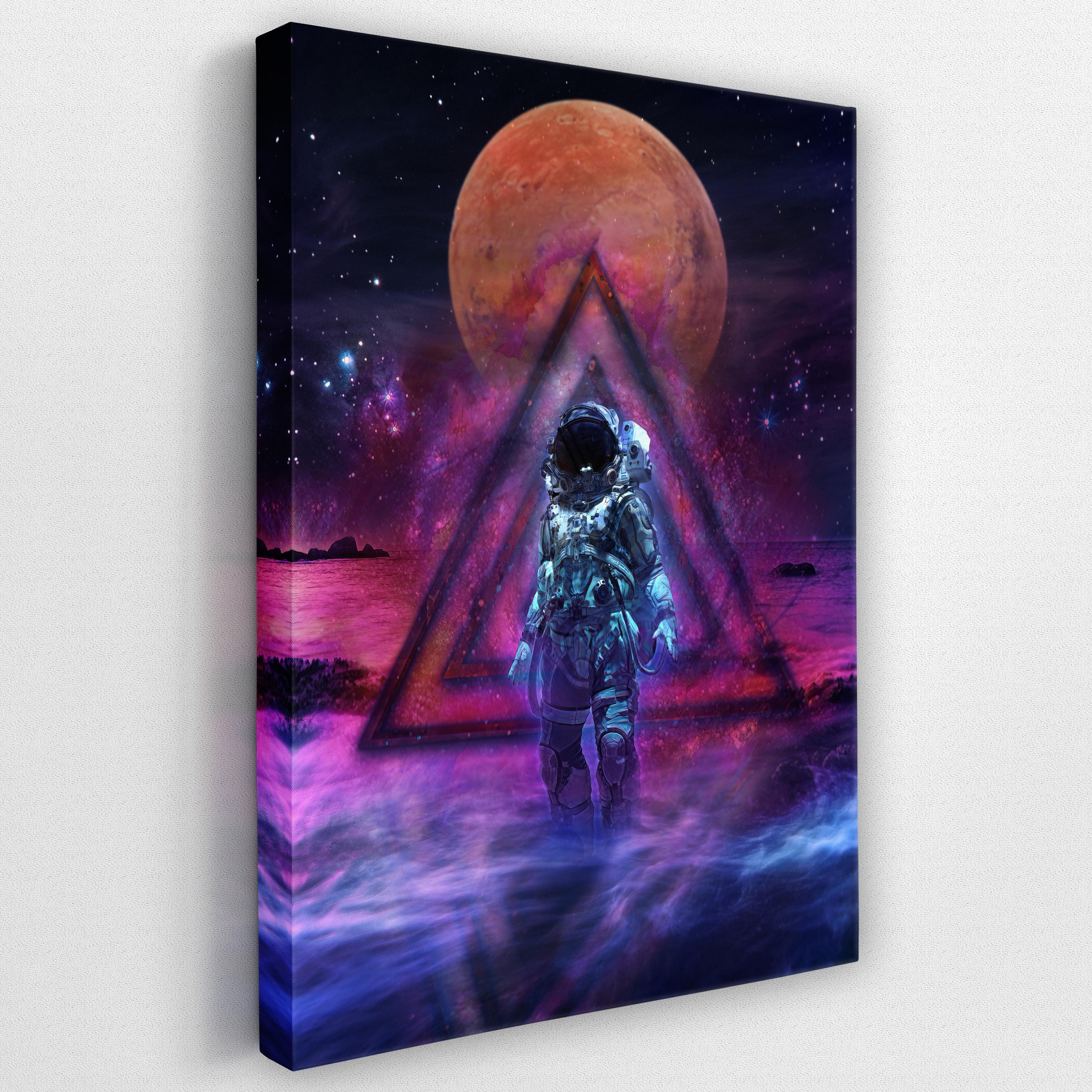 ASTRONAUT Canvas Wall Art Print Space Galaxy Decor OUTER | Etsy