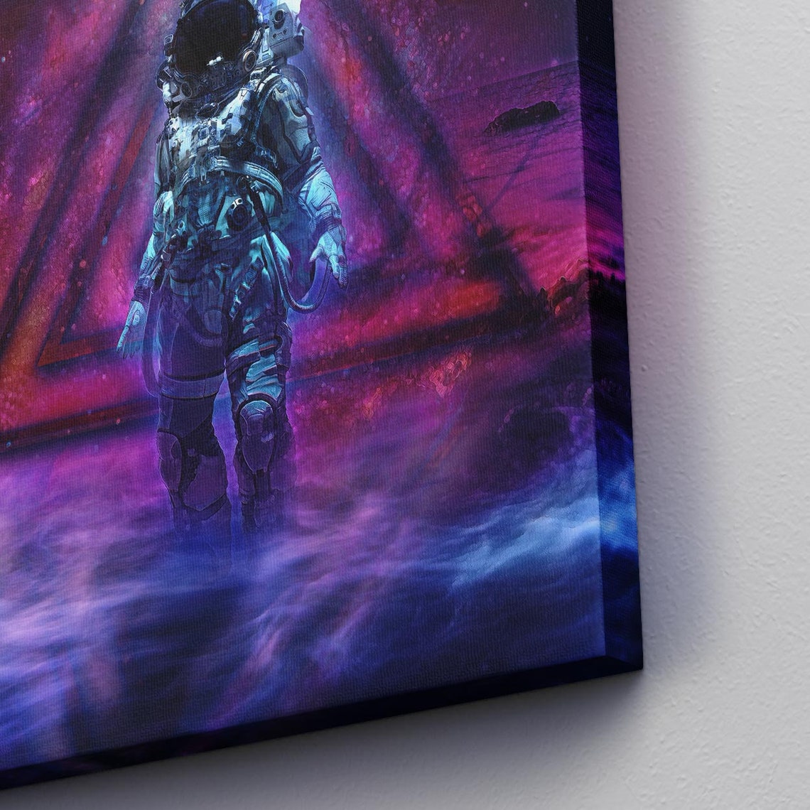 ASTRONAUT Canvas Wall Art Print Space Galaxy Decor OUTER | Etsy