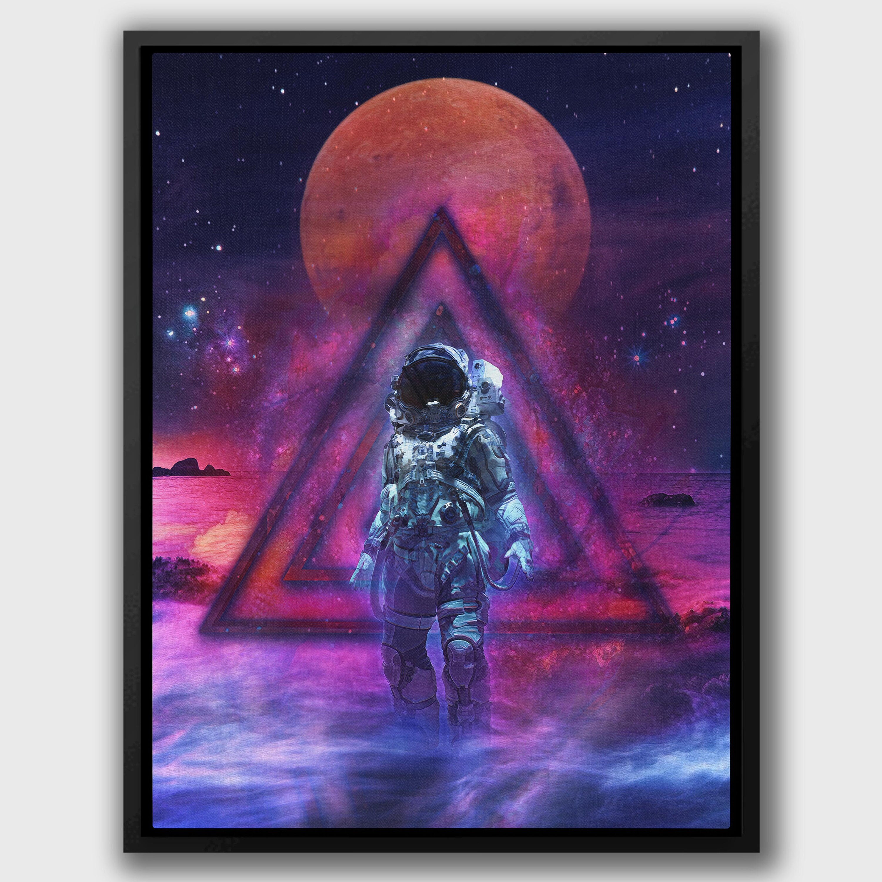 ASTRONAUT Canvas Wall Art Print Space Galaxy Decor OUTER Etsy