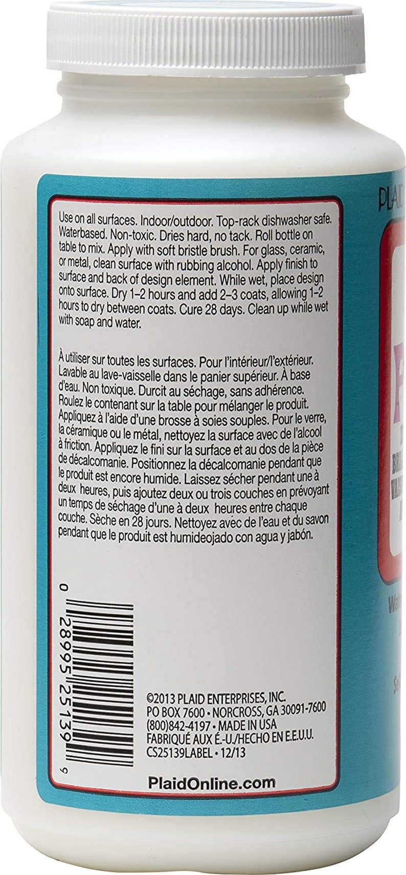 Mod Podge 16 Oz Dishwasher Safe Gloss Etsy UK