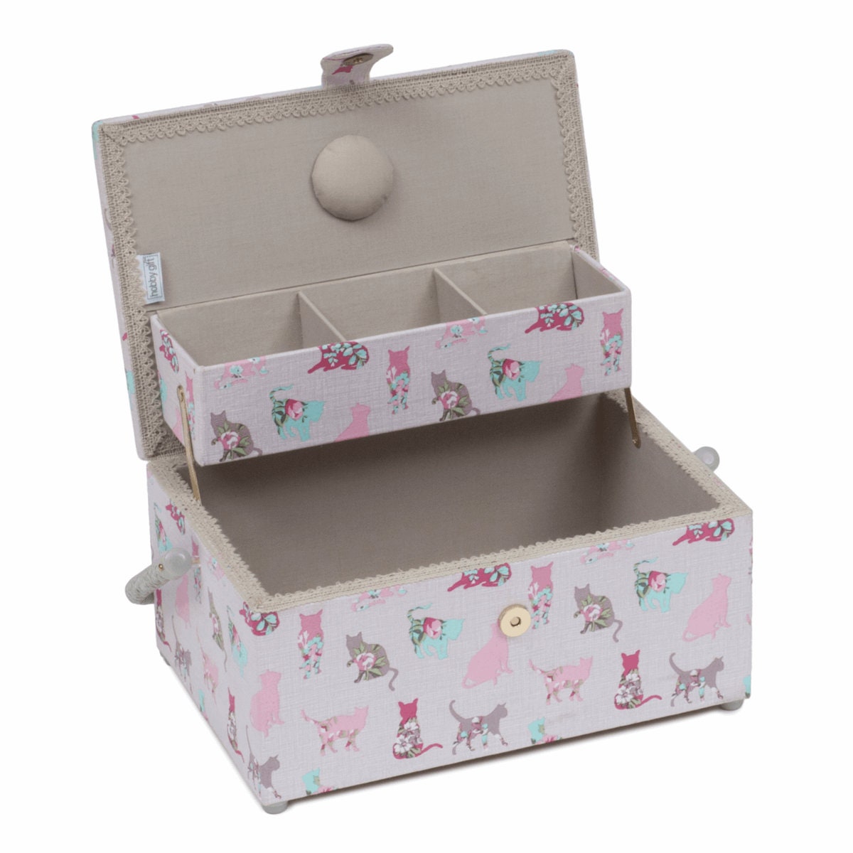 Hobby Gift Sewing Box L Cantilever Cats Etsy