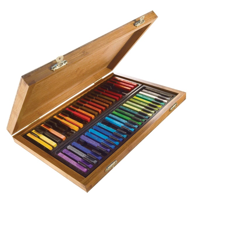 Conte a Paris 48 Colour carres Assorted Bamboo Gift Box