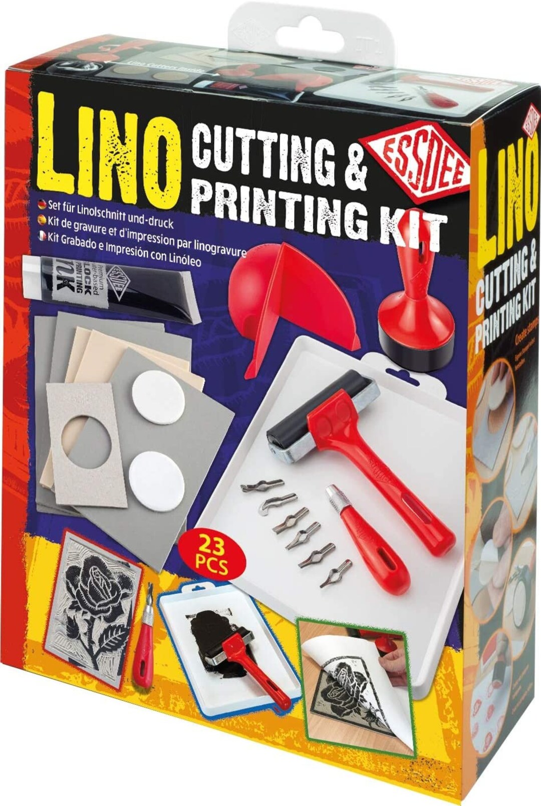 Essdee Lino Cutting and Printing Kit 23 Pieces Etsy UK