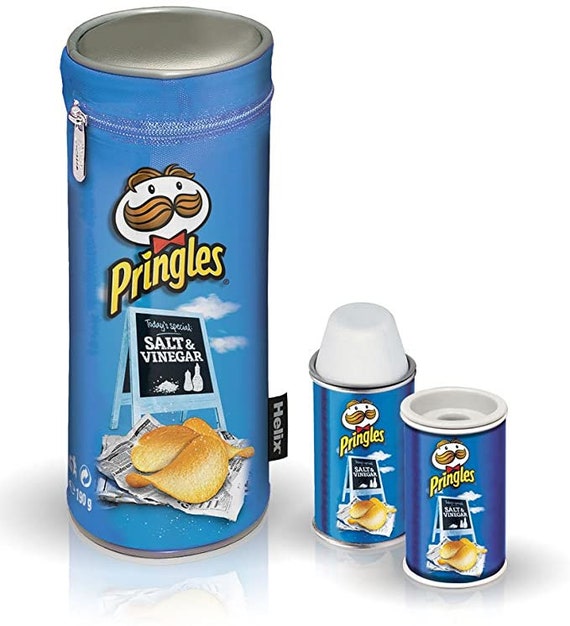 Pringles Stationary 3 in 1 Gift Set Pencil Case Shapnerer & Etsy UK