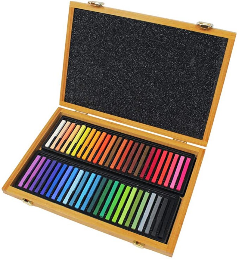 Conte a Paris 48 Colour carres Assorted Bamboo Gift Box